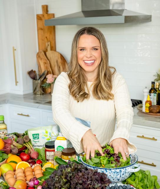 Brigid with veggies